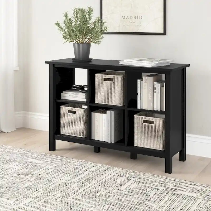 Mueble de almacenamiento con seis compartimentos