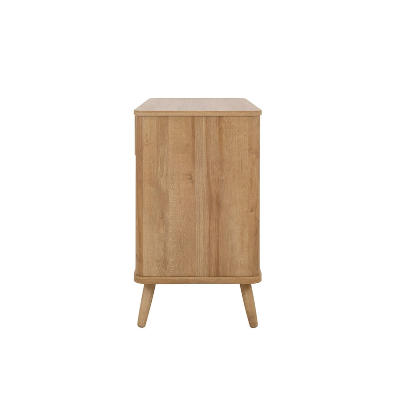 Armario pequeño de ratán KD, 1 cajón y 2 puertas
