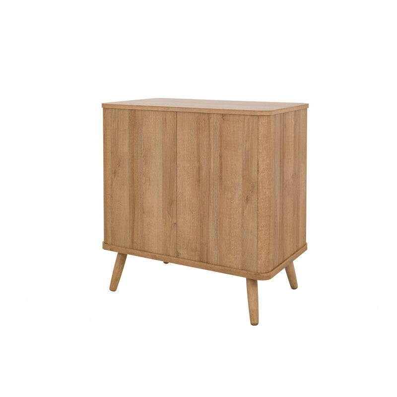Kleiner KD-Rattanschrank mit 1 Schublade und 2 Türen