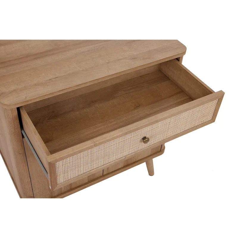 Kleiner KD-Rattanschrank mit 1 Schublade und 2 Türen