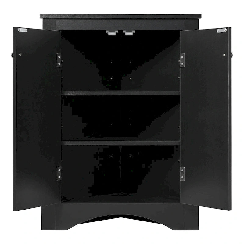 Armario triangular de almacenamiento para baño con estantes ajustables