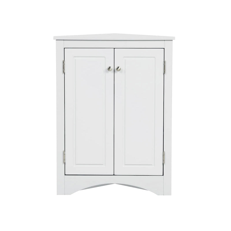 Armario triangular de almacenamiento para baño con estantes ajustables