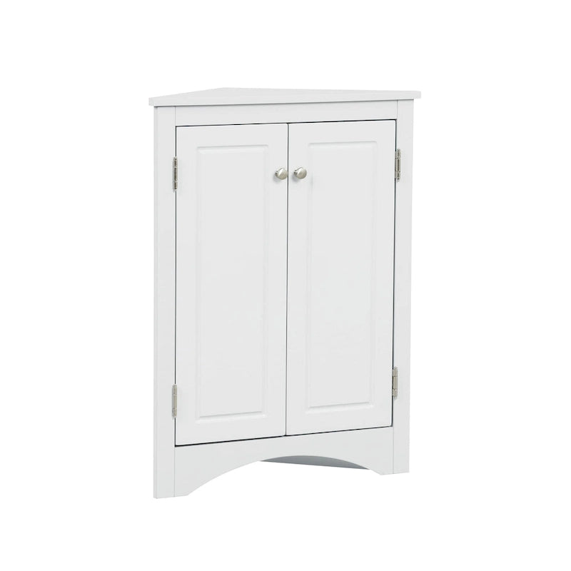 Armario triangular de almacenamiento para baño con estantes ajustables