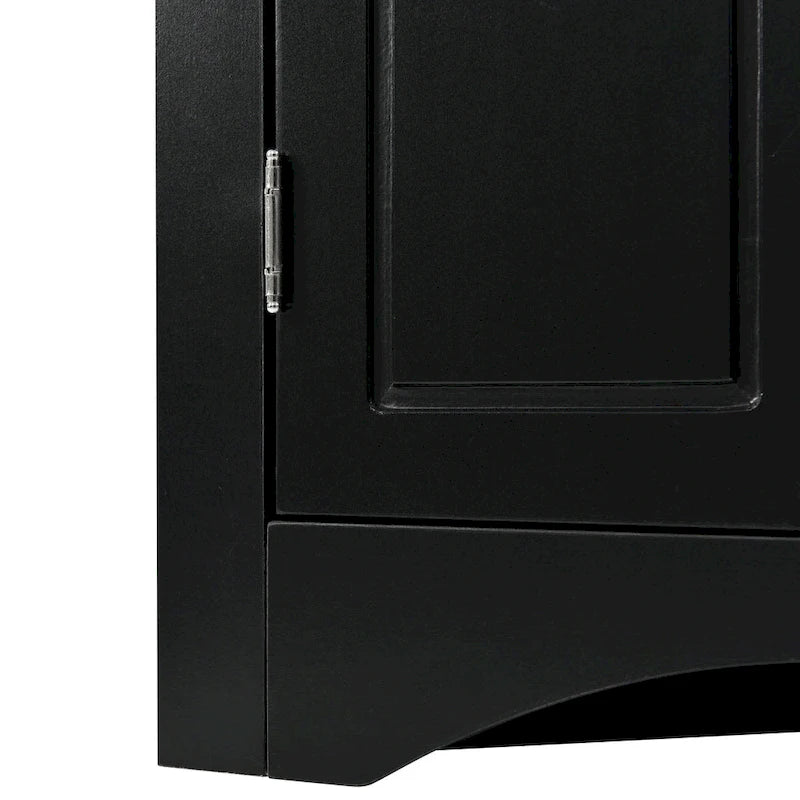 Armario triangular de almacenamiento para baño con estantes ajustables