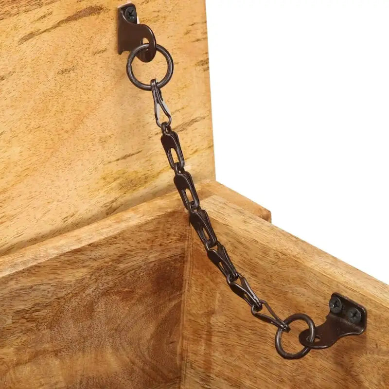 Aufbewahrungsbox aus massivem Mangoholz 39x13.8x18.9