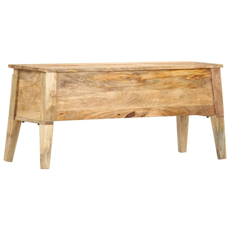Aufbewahrungsbox aus massivem Mangoholz 39x13.8x18.9
