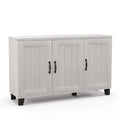 Aparador con 3 puertas, estantes ajustables y kits antivuelco - 45 x 13 x 28 (L x W x H)