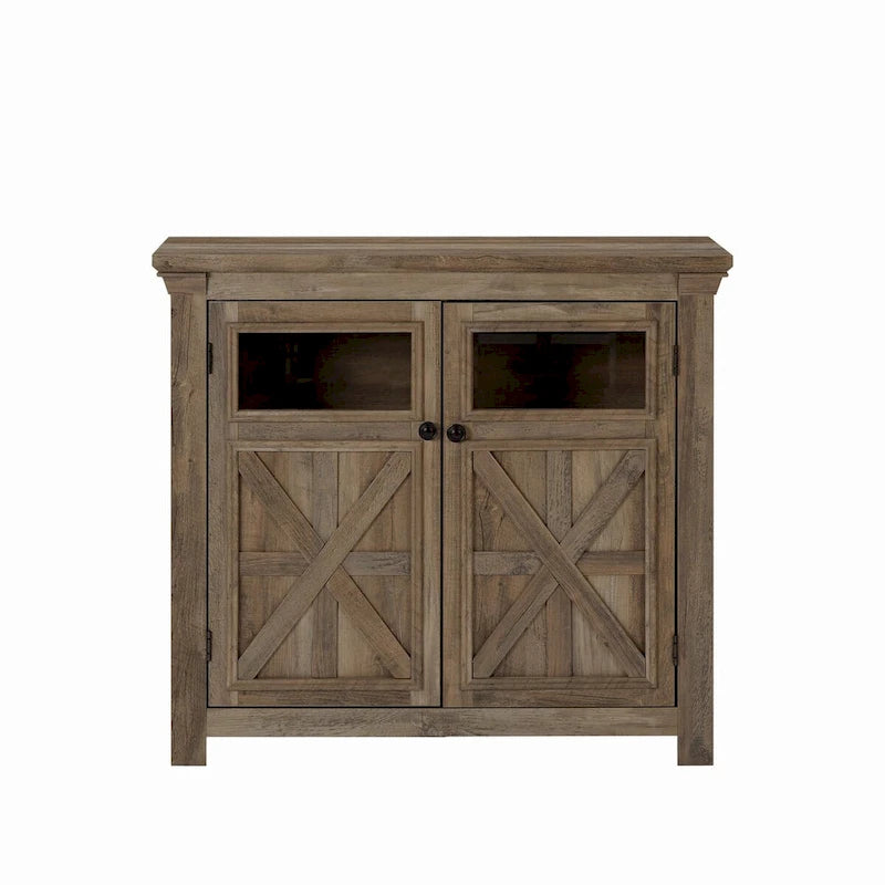Aparador estilo granja de 38 con 2 puertas, armario buffet grande