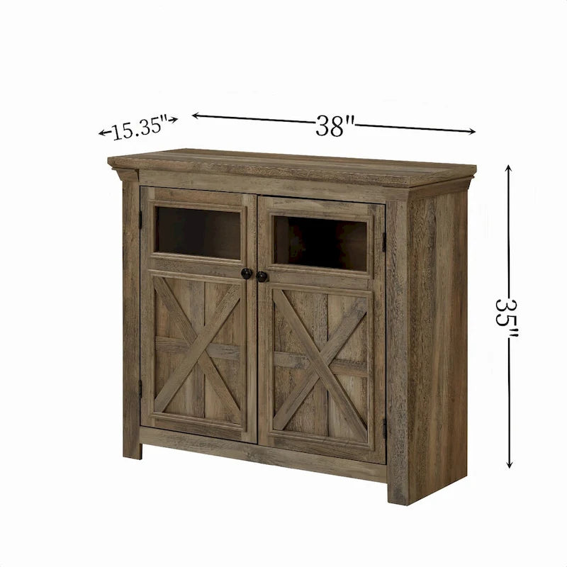 38 Sideboard im Landhausstil mit 2 Türen, großer Buffetschrank