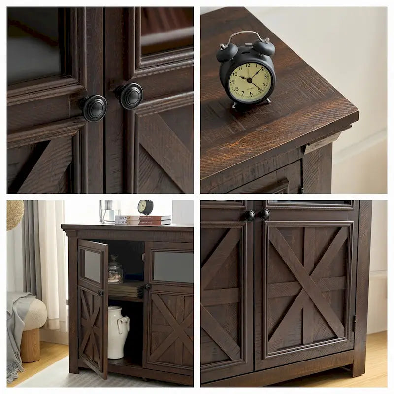 38 Sideboard im Landhausstil mit 2 Türen, großer Buffetschrank