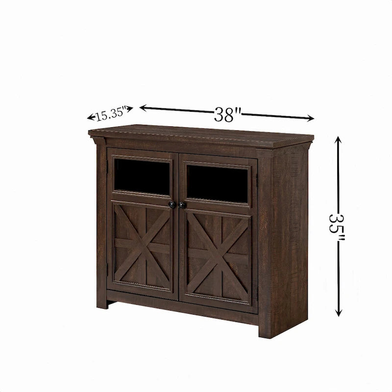 38 Sideboard im Landhausstil mit 2 Türen, großer Buffetschrank