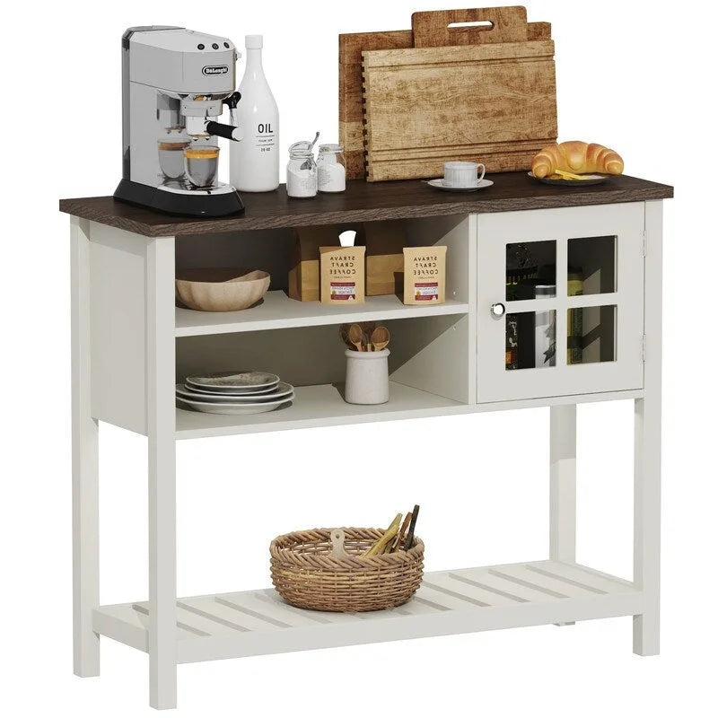 Kaffeebar-Schrank im Landhausstil - 13.8D x 39.3W x 31.5H
