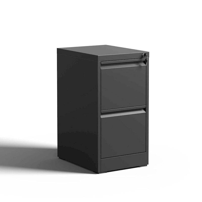 Classeur vertical métallique à 2 tiroirs, largeur de 14.96 W, avec serrure, pour bureau ou maison, documents A4, juridiques ou au format lettre