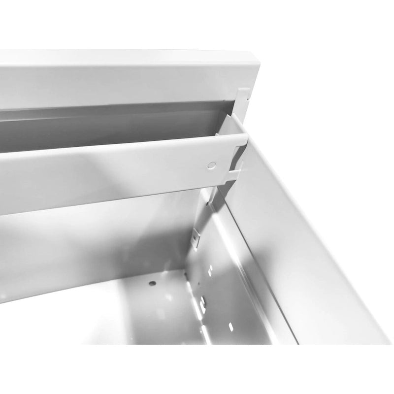 Classeur vertical métallique à 2 tiroirs, largeur de 14.96 W, avec serrure, pour bureau ou maison, documents A4, juridiques ou au format lettre