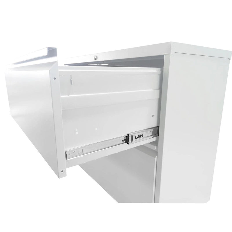 Classeur vertical métallique à 2 tiroirs, largeur de 14.96 W, avec serrure, pour bureau ou maison, documents A4, juridiques ou au format lettre