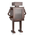Armario de almacenamiento Robot de madera de 42 con botellero