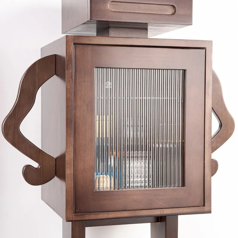 Armario de almacenamiento Robot de madera de 42 con botellero