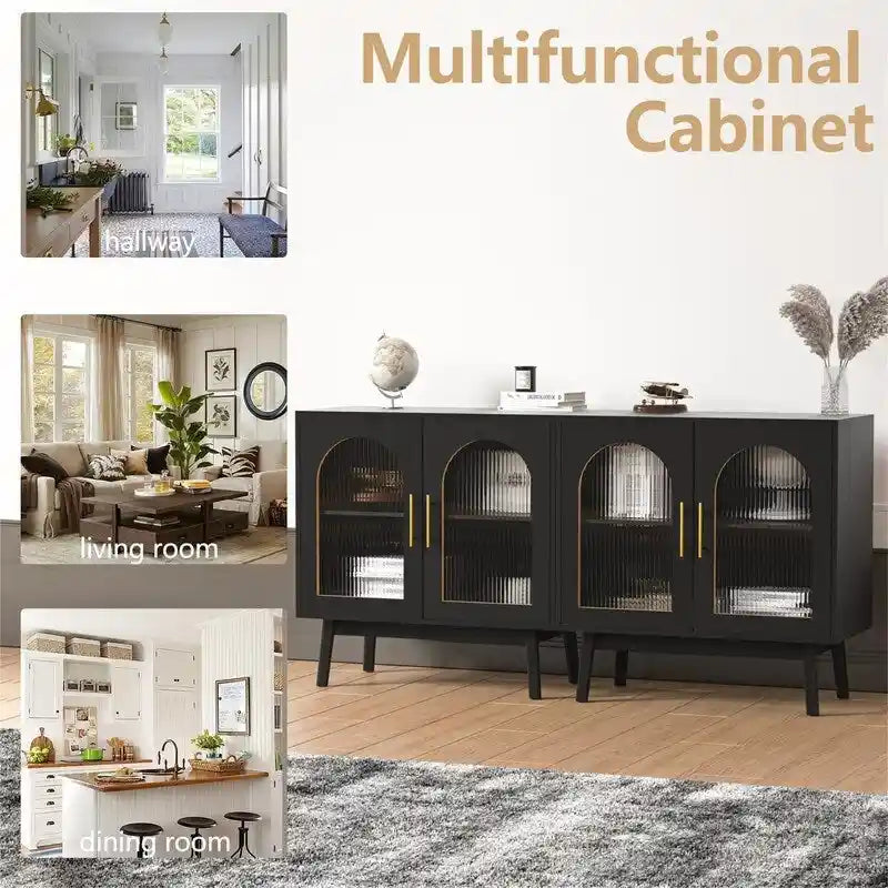Sideboard-Buffetschrank, Akzent-Küchenschrank mit Stauraum - 15.7D x 31.5W x 31.5H