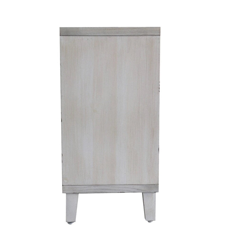 Holz-Sideboard mit 4 Lamellentüren, Buffetschrank und Servierschrank